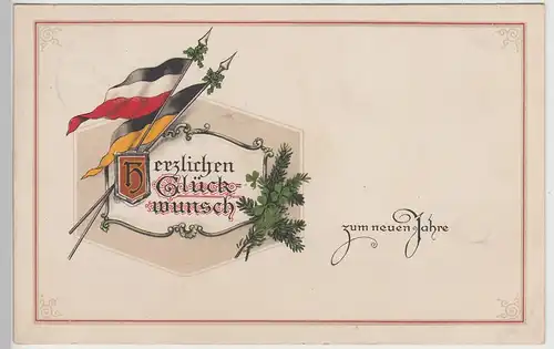 (114638) AK Deutscher Gruß, Herzliche Glückwünsche zum neuen Jahre 1915