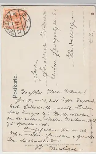 (106048) AK Patriotika, Paul Hambrock, Ich habe es nicht gewollt 1917