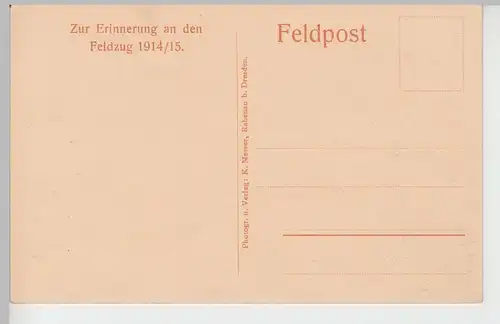 (100276) AK Abend Platzmusik in Feindesland, Soldaten, 1. WK, 1915