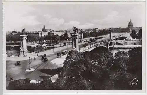 (9420) Foto AK Paris, Pont Alexandre III, vor 1945
