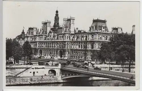 (8500) Foto AK Paris, Rathaus, vor 1945