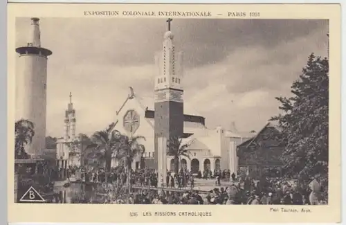 (7570) AK Paris, Kolonialausstellung, katholische Mission 1931