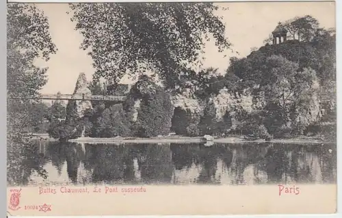 (5220) AK Paris, Buttes Chaumont, Ile du Belvedere, Rotunde, bis 1905