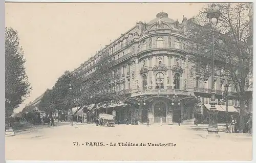 (32140) AK Paris, Theater Vaudeville, vor 1905
