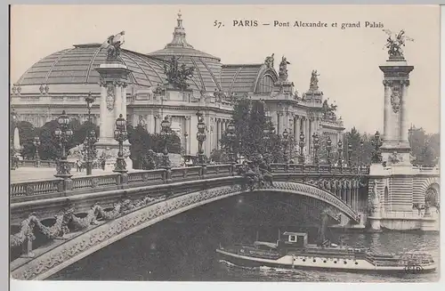 (110175) AK Paris, Pont Alexandre et Grand Palais, vor 1945