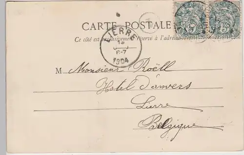 (110152) AK Paris, la Bourse, Börse, Pferdekutschen 1904