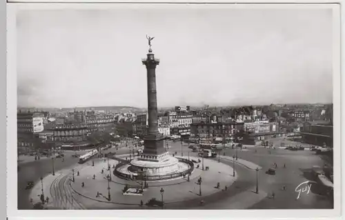 (10871) Foto AK Paris, Place de la Bastille vor 1945