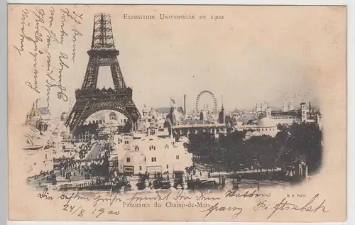 (106952) AK Paris, Exposition Universelle de 1900, Champ de Mars 1900