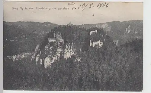 (96855) AK Berg Oybin vom Pferdeberg gesehen, 1906
