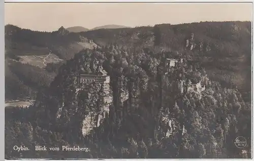 (52365) Foto AK Oybin, Berg, Blick vom Pferdeberg 1941
