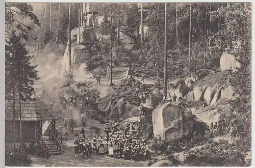 (32910) AK Oybin, Waldtheater "Wallenstein's Lager", vor 1945