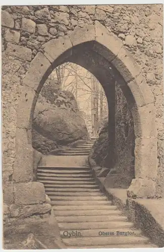 (16227) AK Oybin (Zittauer Gebirge), Oberes Burgtor 1916