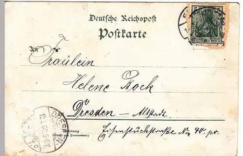 (109566) Künstler AK Gruß vom Oybin, Hausgrund, Gesellschaftsplatz, Burgtor 1900