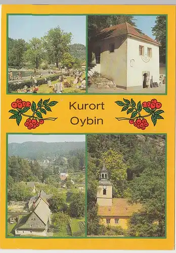 (102207) AK Oybin, Mehrbildkarte 1989