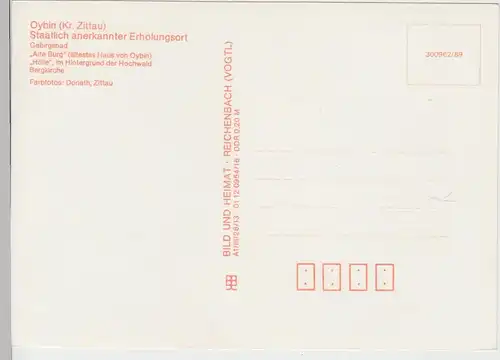 (102207) AK Oybin, Mehrbildkarte 1989