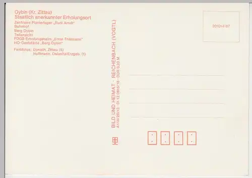 (102206) AK Oybin, Mehrbildkarte 1987