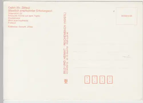 (102201) AK Oybin, Mehrbildkarte 1989