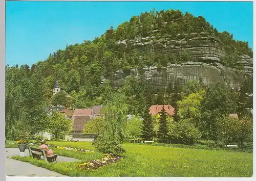 (102199) AK Oybin, Blick zum Berg 1975