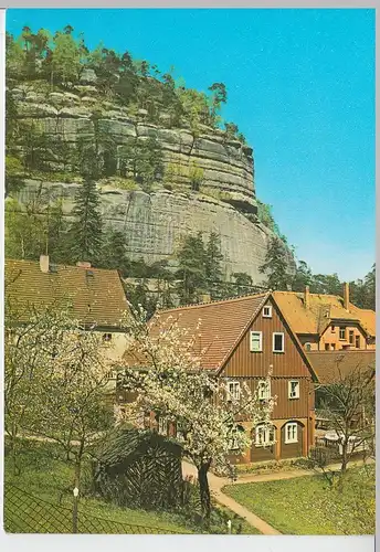 (102198) AK Oybin, Blick zum Berg 1974