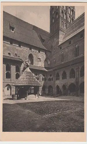 (53760) AK Marienburg, Malbork, Kreuzgang im Hochschloß, vor 1945