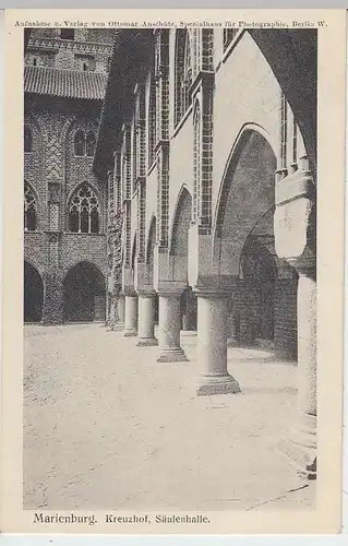 (36952) AK Malbork, Marienburg, Kreuzhof Säulenhalle um 1915