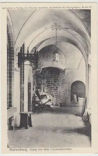 (36932) AK Malbork, Marienburg, Gang vor dem Conventsremter, um 1915