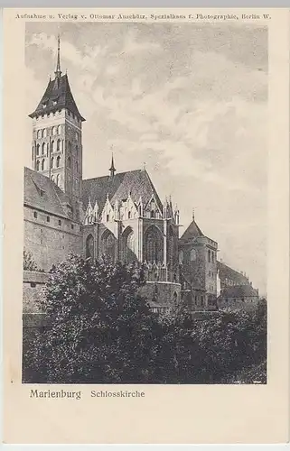 (36922) AK Malbork, Marienburg, Schloßkirche, um 1915