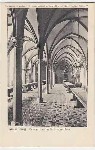 (36917) AK Malbork, Marienburg, Conventsremter im Hochschloß, um 1915