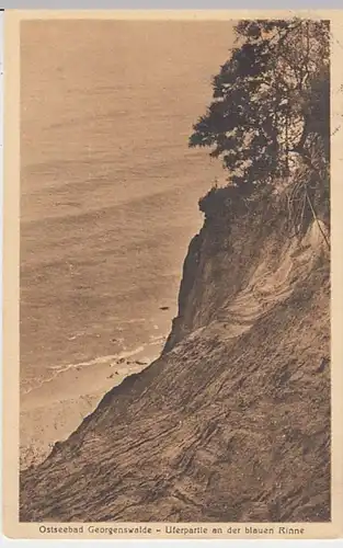 (31285) AK Georgenswalde, Otradnoje, Uferpartie a.d. Blauen Rinne