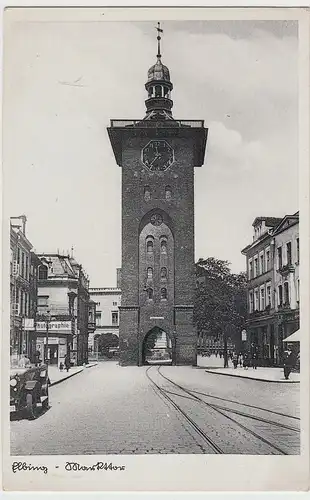 (105922) AK Elbing, Elblag, Markttor, vor 1945