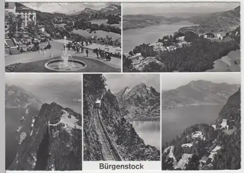 (14615) Foto AK Bürgenstock, Mehrbildkarte, nach 1945