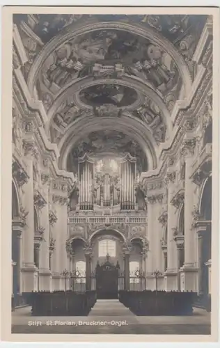 (9858) Foto AK St. Florian, Basilika, Brucknerorgel, vor 1945