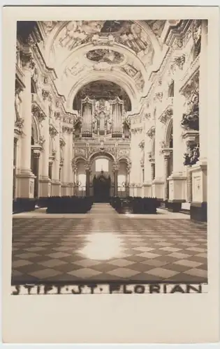 (9619) Foto AK St. Florian, Stift, Basilika, Brucknerorgel 1931