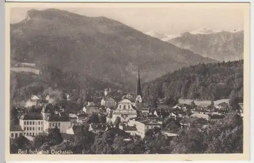 (6552) AK Bad Ischl, Panorama, Dachstein, vor 1945