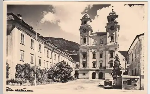 (14493) Foto AK Mondsee, Kirche 1959
