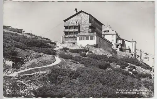 (14465) Foto AK Feuerkogel, Berghotel, Bergstation, nach 1945