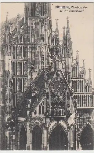 (98977) AK Nürnberg, Männleinlaufen an der Frauenkirche, um 1910