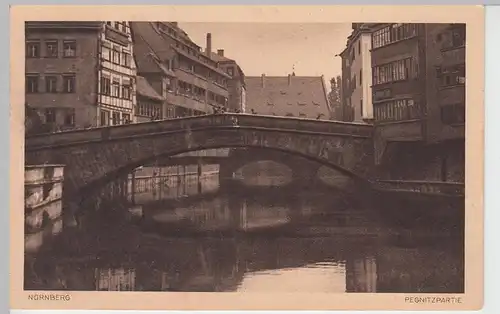 (97162) AK Nürnberg, Partie an der Pegnitz 1923