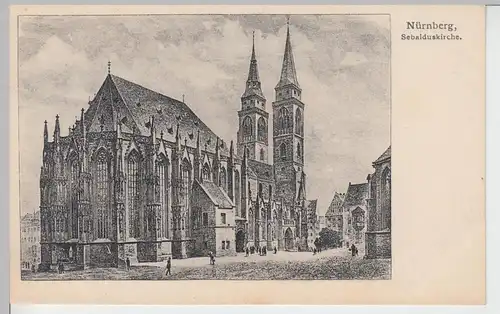 (97156) AK Nürnberg, Sebalduskirche, 1905