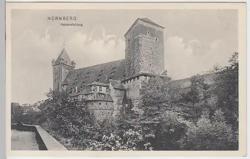 (95144) AK Nürnberg, Burg, Kaiserstallung 1921