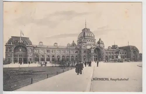 (90122) AK Nürnberg, Hauptbahnhof 1906