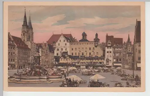 (84565) AK Nürnberg, Marktplatz, vor 1945