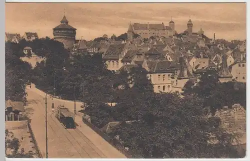 (8153) AK Nürnberg, Burg, Frauentorturm, vor 1945