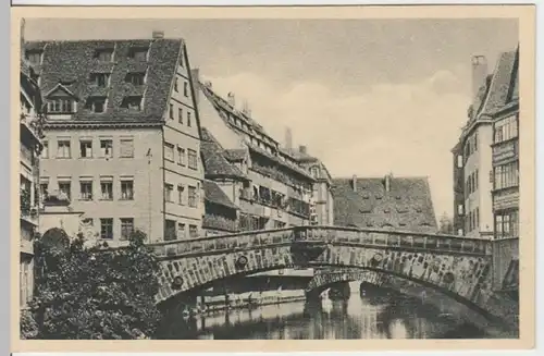 (8114) AK Nürnberg, Fleischbrücke, vor 1945