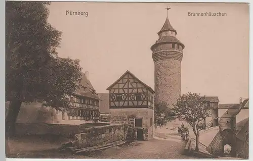 (80957) AK Nürnberg, Brunnenhäuschen, vor 1945