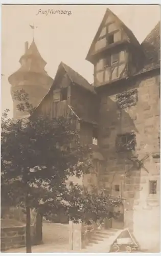 (8079) Foto AK Nürnberg, Burg, Sinwellturm, vor 1945