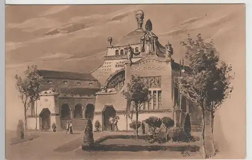 (79673) Künstler AK Nürnberg, Ausstellungsgebäude 1906