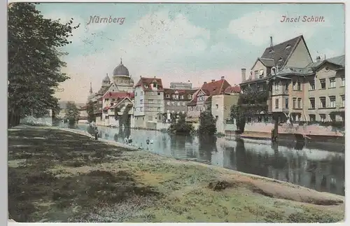 (78581) AK Nürnberg, Insel Schütt 1911