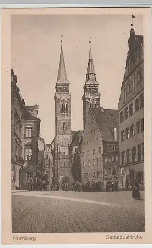 (77262) AK Nürnberg, Sebalduskirche, vor 1945