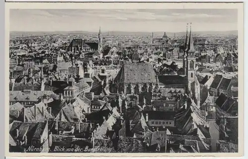 (7272) AK Nürnberg, Panorama, vor 1945